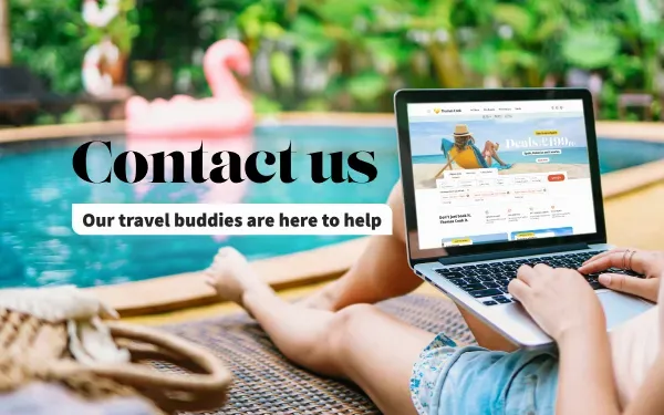 Contact Thomas Cook Woman browsing the Thomas Cook website for the best package holiday deals.