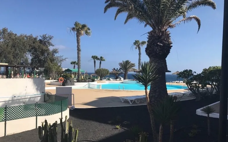 Blue Sea Costa Teguise Beach Canary Islands Lanzarote Costa